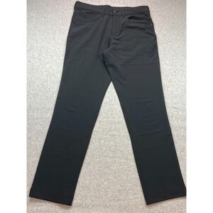 Panama Jack‎ Pants Mens 32x32 Black High Rise Fly Zip Casual Stretch